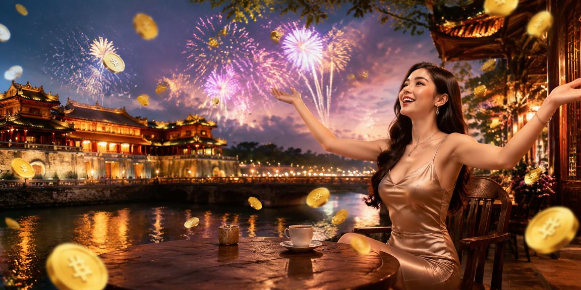 Không khí thư giãn tại quán cà phê Huế, người dùng theo dõi kết quả cá cược thể thao